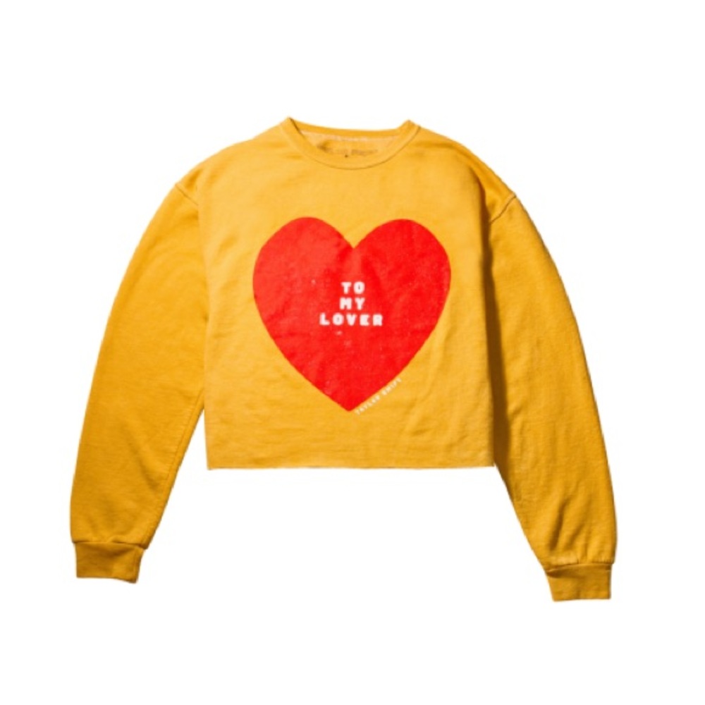 Taylor Swift LOVER Heart Cropped Sweatshirt